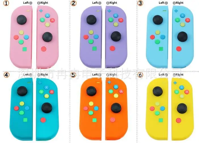 Сменный чехол-накладка для Nintendo Switch NS Joy Con lite для контроллера NX JoyCons, зеленый, розовый, белый