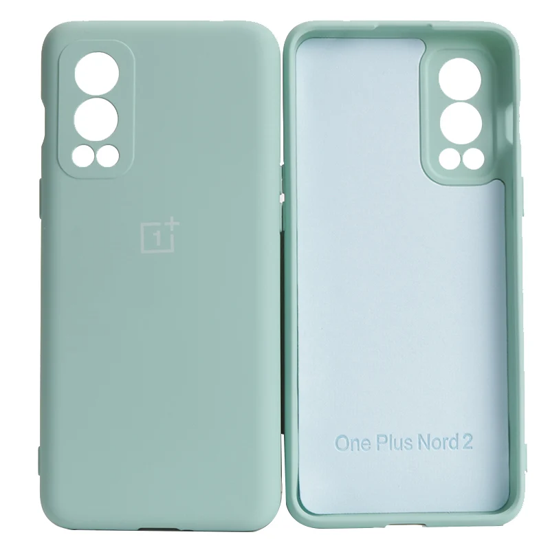 Original OnePlus Nord2 mobile phone case high-quality liquid silicone soft cover for Nord 2 CE 5G case camera protective cell phone belt pouch Cases & Covers