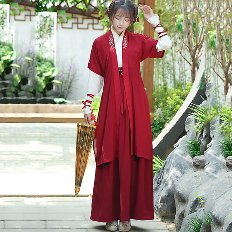 Китайский народный танец одежда Hanfu для женщин Национальный ушу Одежда феи платье взрослых династии Тан древние сценические костюмы DN4148