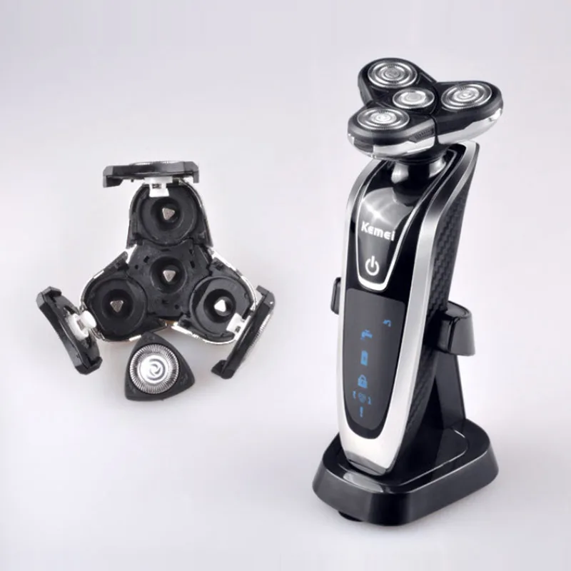 Online Afeitadora eléctrica multifuncional 4 en 1 para hombres máquina de afeitar para el cabello máquina de corte de pelo lavable máquina de afeitar recargable 35D