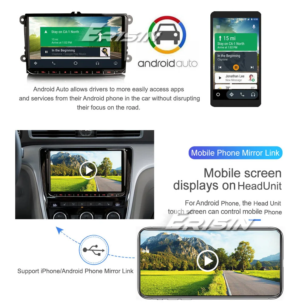 ES222 Android Авто/iPhone CarPlay USB ключ адаптер порт для Авторадио Sat Nav iPhone телефон|Кабели