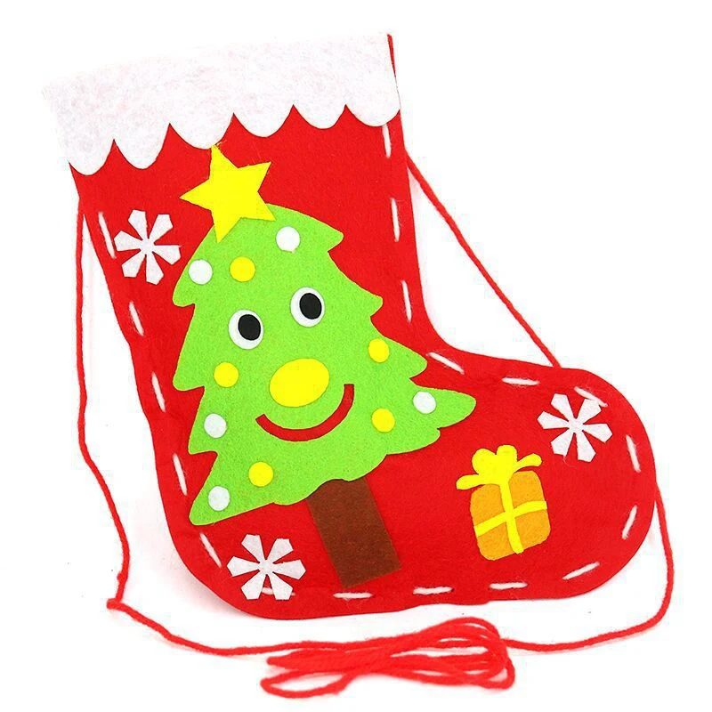 Конфеты сумки детские игрушки для детского сада поделки своими руками для детей детские рождественские носки Декор Детские обучающие игрушки для детей, подарки - Цвет: 1