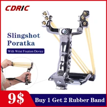 Рогатка полуавтоматическая рогатка Мощная рогатка c резиновой лентой охотничья катапульта рыболовная рогатка для охоты на открытом воздухе