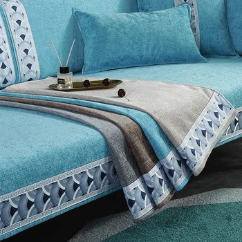 

Modern Non-slip Sofa Cover Protector Chenille Thin Slipcover Cushion Couch Furniture L Shape Sofas Sofa Covers For Living Room