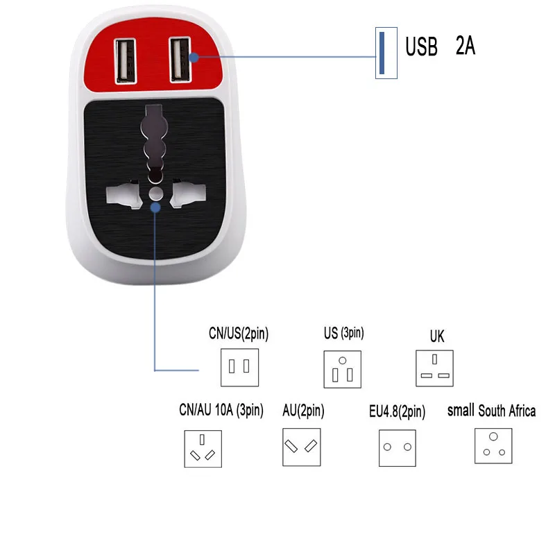 5V3. 1A дорожный адаптер USB зарядное устройство адаптер розетка EU US UK вилка универсальная настенная розетка Смарт зарядное устройство для мобильного телефона планшета