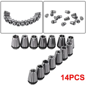 

14pcs Carbon Steel ER20 Drilling Spring Collet Chuck CNC Lathe Metalworking Set