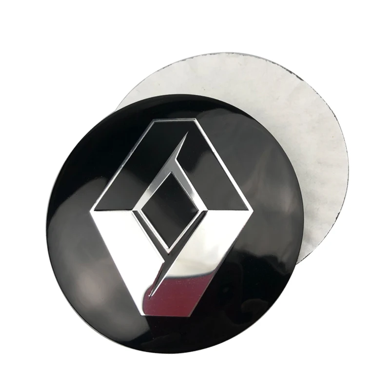 B-black-sticker 20 шт. 60 мм модифицированный автомобильный центр ступицы колеса Крышка Ступицы колпачок с наклейками для Марка Renault Clio Megane Лагуна сценическая автомобильные аксессуары - Цвет: B-black-sticker