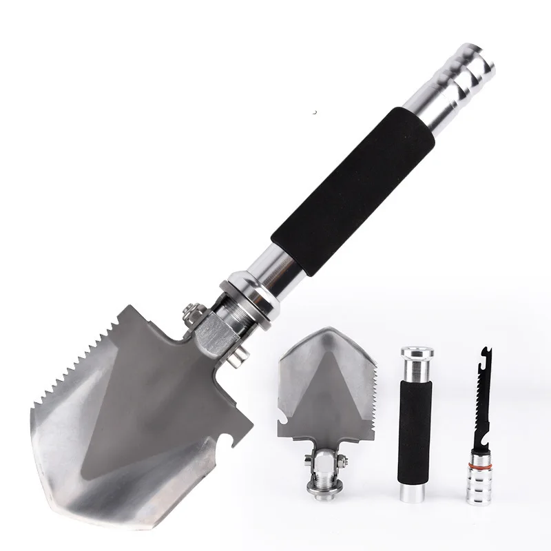 

Outdoor Shovel Folding China Shovel Military Germany Multi-functional Small Carbon Steel Spatula Special Forces Supplies