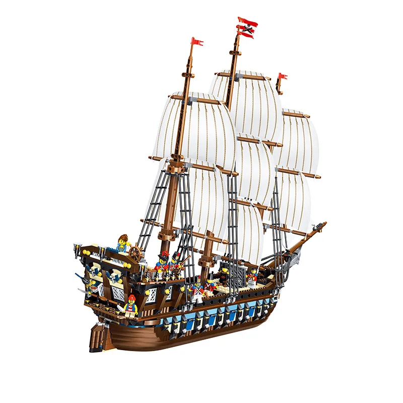 

1664 PCS decool Blocks 22001 Imperial Flagship Compatible 10210 technic Children toys bricks Christmas Gift 4px To DE