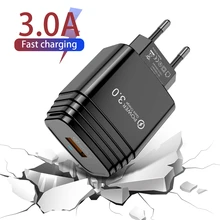 Lovebay Quick Charge 3,0 USB зарядное устройство EU US UK настенное зарядное устройство для мобильного телефона адаптер Быстрая зарядка для iPhone 11 XS MAX samsung LG