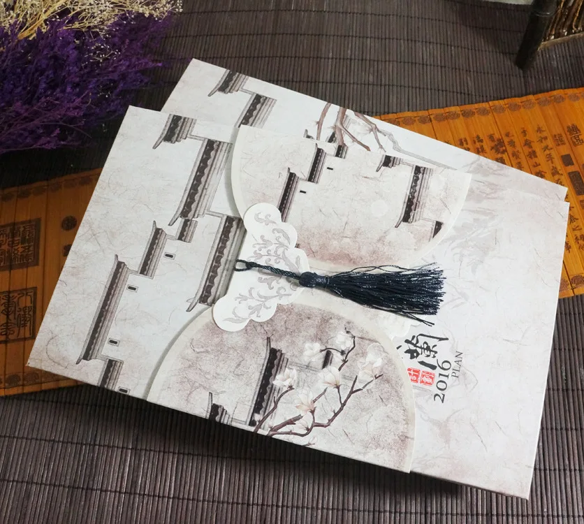 Sui yue fang классический складной аккордеон-стиль красивый китайский античный стиль подарок Креативный альбом подарочный набор