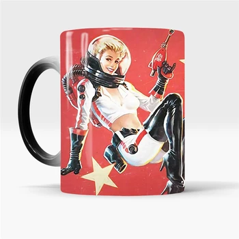 

Creative Fallout Game Color Changing Coffee Mug Cup Magic Nuka Cola Pattern Ceramic Cup Milk Cups Tea Coffee Mugs Drinkware Gift