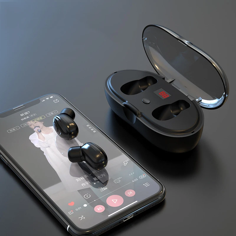 Comprar Nuevo estilo illight modelo W23TWS auriculares Bluetooth pantalla Digital inalámbrica Original fase 5,0 programa auriculares de alta vida Sup