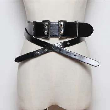 

LANMREM 2020 Concave Shape Original Design Imported Hardware Wild Fashion Pure Color Belt Various Wear Law Belt PC208