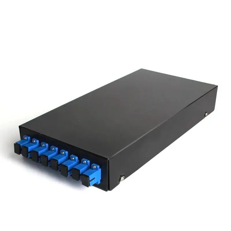

Fiber optic terminal box 8 core Desktop Type SC/ UPC with adapter pigtail 8 Ports Fiber optical Patch Panel