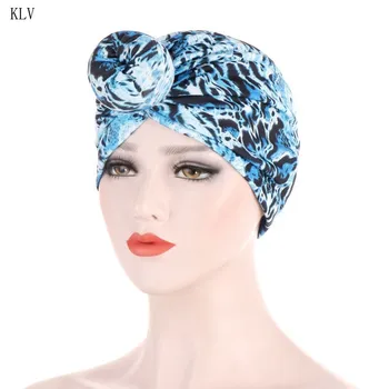 

Women Elastic Turban Hat Muslim Cancer Chemo Cap Arab Loss Head Wrap Cover