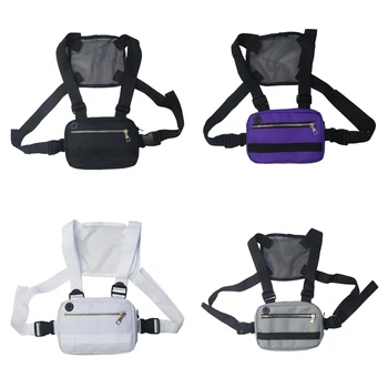 

Men Women Chest Rig Bag Hip Hop Streetwear Waist Bag Adjustable Tactical Chest Bags Fanny Pack Streetwear Waist Packs new