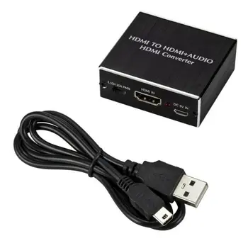 

Hdmi To 4K Hdmi Spdif 3.5Mm Audio Video Converter Extractor Splitter Low Power Consumption Excellent Resolution