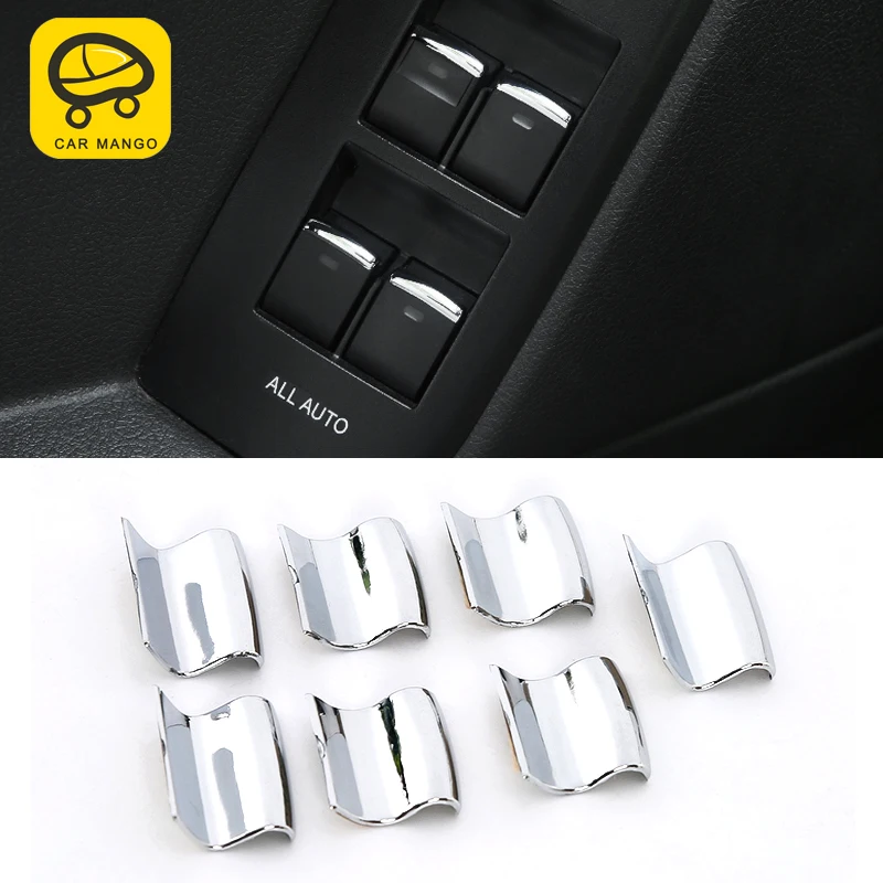 CarManGo for Toyota Land Cruiser Prado 150 2018 2019 Car Door Gate Window Lift Switch Trim Frame Sticker Interior Accessories | Автомобили