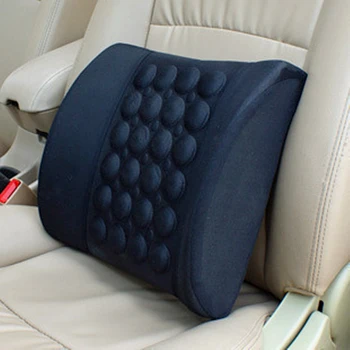 

Electric Massage Lumbar Cushion Universal Car Pillow Travel Pillow Office Car Seat Waist Support AMS In Car Accessories