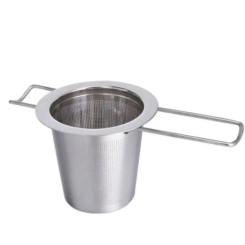

1pc Stainless Steel Tea Infuser Filter Long Handle Folding Tea Strainer Reusable Tea Filter Basket for Brewing Loose Leaf Tea