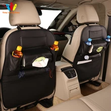 Ящик для хранения автомобильных сидений кожаная Удобная Сетчатая Сумка, держатель для телефона Карманный Мульти карманный органайзер автомобильные аксессуары корзина для покупок сиденье