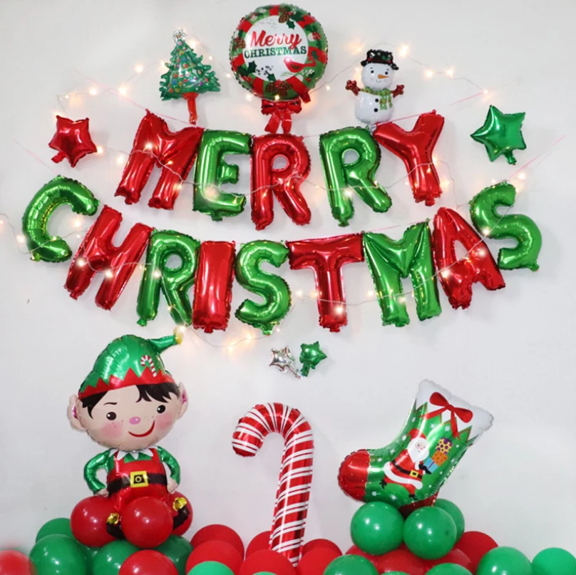 10 дюймов 20 шт./компл. красный воздушный шар зеленый воздушный шар цвет смешанные шары для рождественской вечеринки интерьерные украшения Санта-Клаус латексные воздушные шары