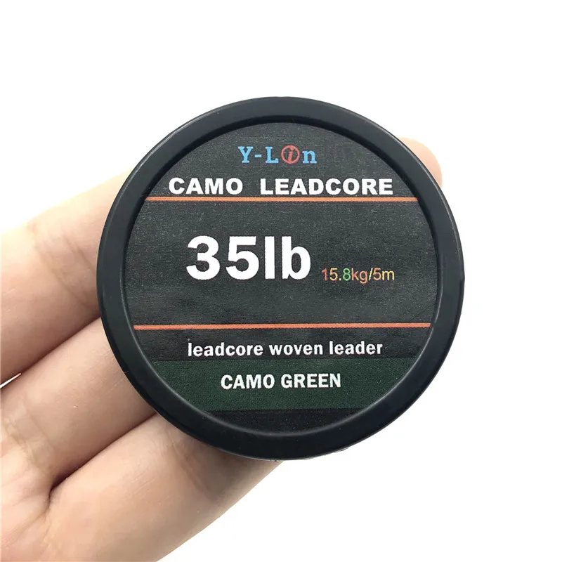 5 м 35 45LB рыболовная леска Leadcore камуфляжная плетеная для карпа волос свинцовая