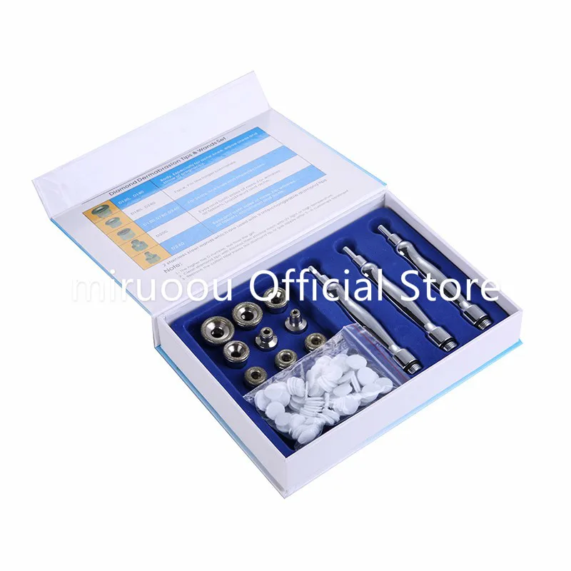  portable vacuum suction blackhead removal dermic diamond tip peel microdermabrasion machine for sal