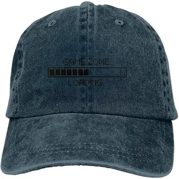 

Game Zone Loading Adjustable Noveity Denim Hat for Women and Men