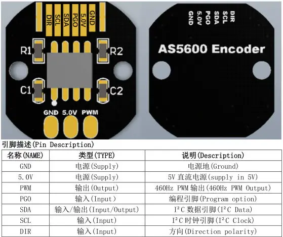 Sensore Magnetico AS5600 - Encoder 12 Bit Ad Alta Precisione, Con Uscite IIC/PWM, Per Misurazione Angolare - Foto 14