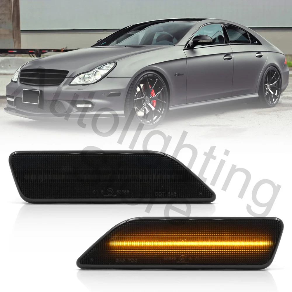 Для Mercedes Benz CLS-Class W219 C219 2006 2007 2008 2009 светодиодный боковой габаритный фонарь лампа