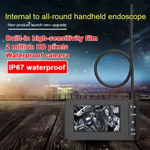 Portable Ear Spoon Borescope Handheld Endoscope Inspection Camera Photos ABS Inskam129 8mm Real-Time Video Microscope