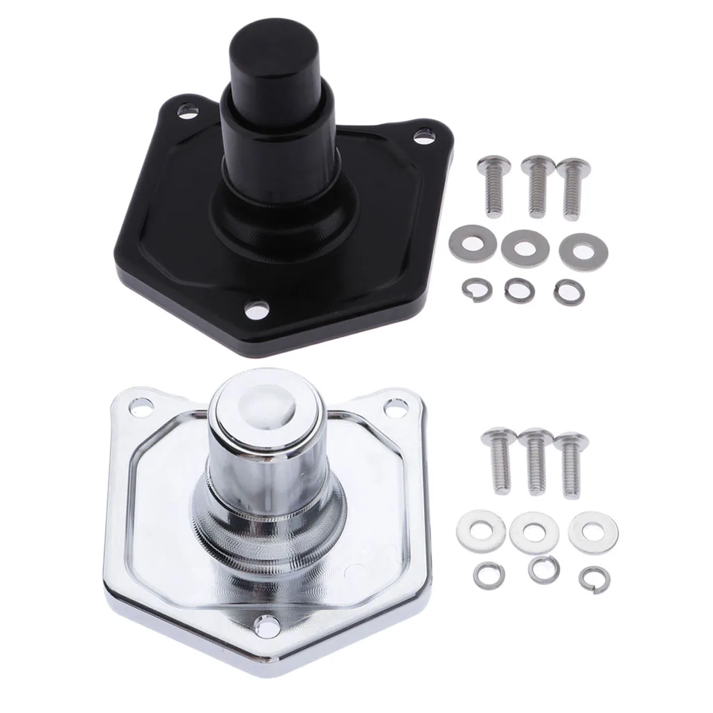 2pcs Push Button Starter Solenoid Cover For Harley 91 17 EVO TWIN CAM