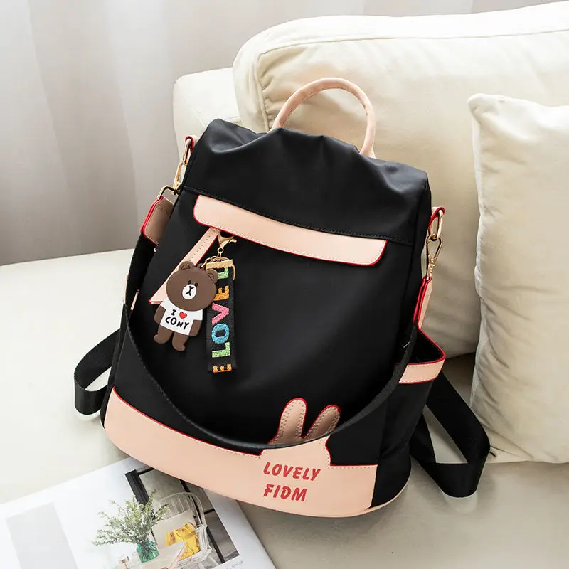 หญิงน่ารักกระเป๋าเป้สะพายหลังกระเป๋าเป้สะพายหลังDesignerคลาสสิกสีดำกระเป๋าเป้สะพายหลังVintageสำหรับวัยรุ่นMochilaโน้ตบุ๊คBookbags| | - AliExpress