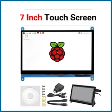S ROBOT framboise Pi 4 modèle B 7 pouces écran tactile 1024*600 pour framboise Pi 3 et 3B + écran LCD RPI111(China)