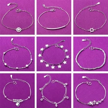 925 серебряные браслеты с сердечками и звездами, разные шармы, 925 модные браслеты с подвесками, ювелирные изделия с бриллиантами для женщин, подарок