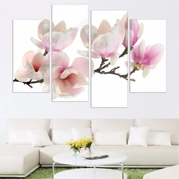 

4 pieces round square diamond painting Pale Pink Orchids Home Decoration Diy full diamond embroidery flower rhinestones GG146