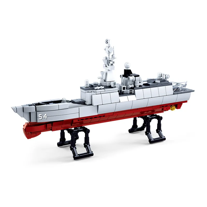  Navy Battle Ship Aircrafted Carrier Compatible Legoed ruiser Military Submarine Naval Destroyer War