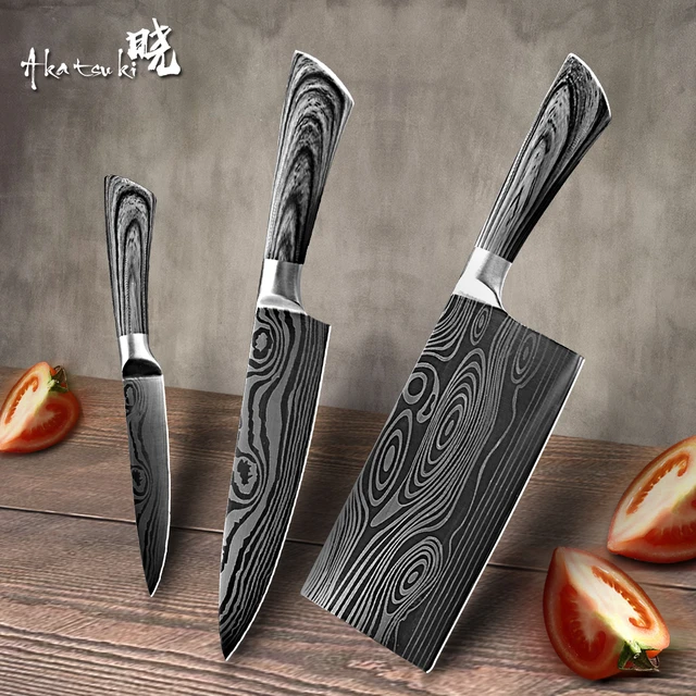 Kitchen Knife Set 5 7 8 Stainless Steel Chef Knives Damascus