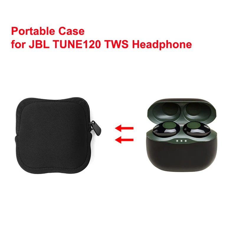 Мягкая сумка для JBL TUNE 120 TWS Bluetooth наушники портативные мини наушники 95x95x50 мм