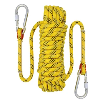 

20M Outdoor Climbing Rope Diameter 12mm Outdoor Hiking Accessories High Strength Rope Safety Rope Lifeline Hiking Accessories Ye