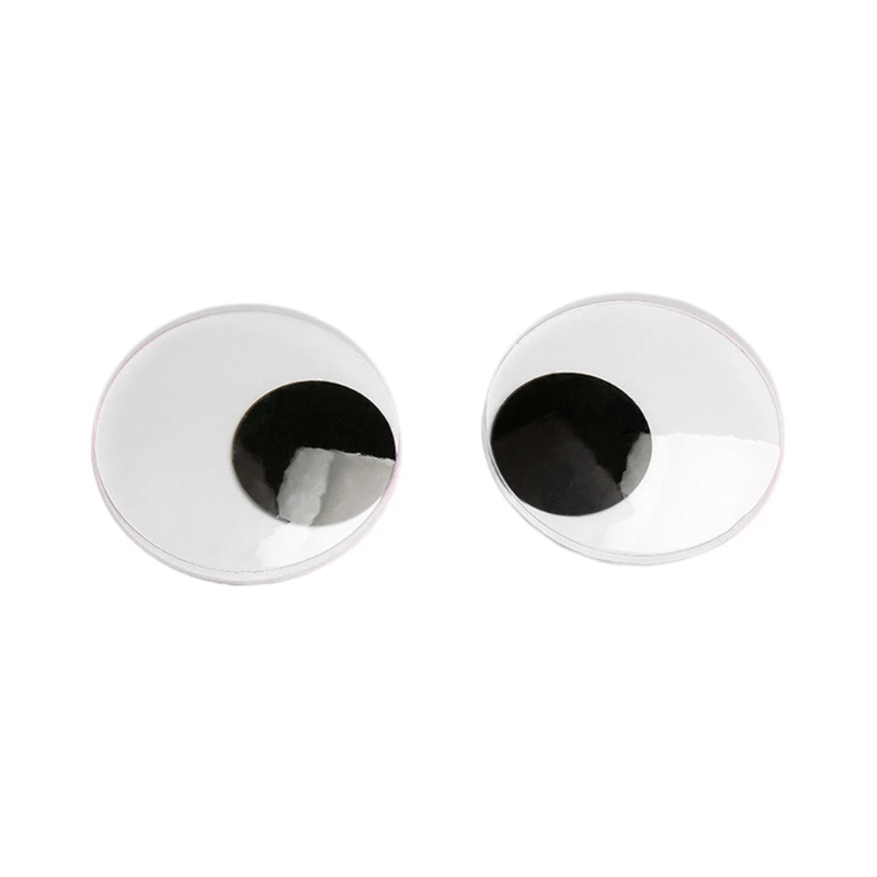 Occhi Oscillanti Autoadesivi 100 Pezzi 12 Mm Rotondi Nero Bianco Occhi Mobili Plastica Occhi Occhi Occhi Per Bambole, Occhi Autoadesivi - Foto 8