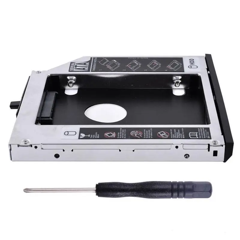 12,7 мм SATA 3,0 2nd HDD Caddy 2," чехол для SSD, HDD жесткий диск Корпус DVD адаптер 2 ТБ для ноутбука CD-ROM оптического устройства