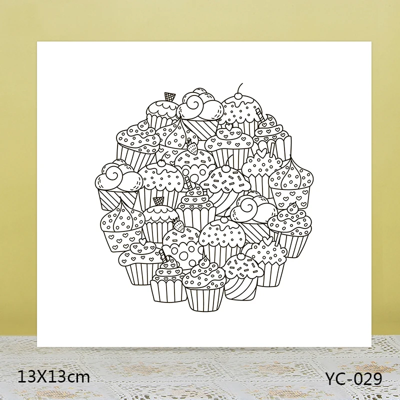 

ZhuoAng Delicious dessert Transparent seal / sealed DIY scrapbook / album decoration card / seamless seal