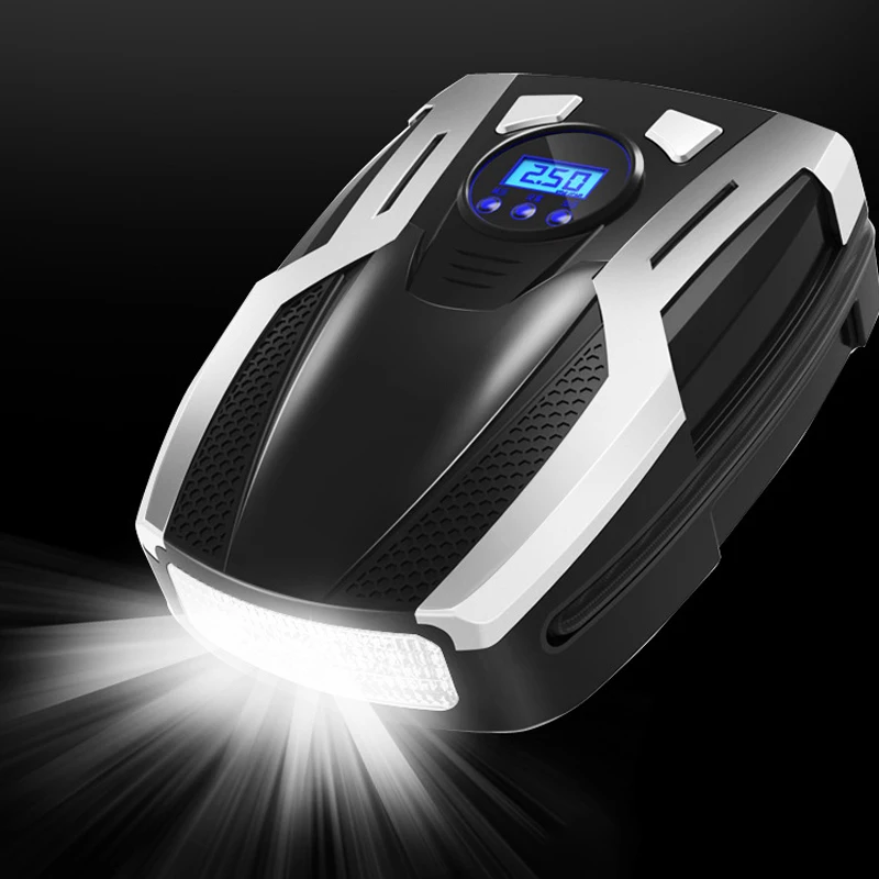 12V 35L/мин 120 Вт Портативный Автомобильный цифровой Дисплей Электрический накачивающий насос с 4 Светодиодный светильник/четыре сопла для SUV/седан/MPV Субару Outback