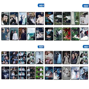 

10pcs/set Chen Qing Ling LOMO Card Mini Postcard Card Sticker Xiao Zhan Wang Yibo Star DIY Greeting Message Card Sticker Gift