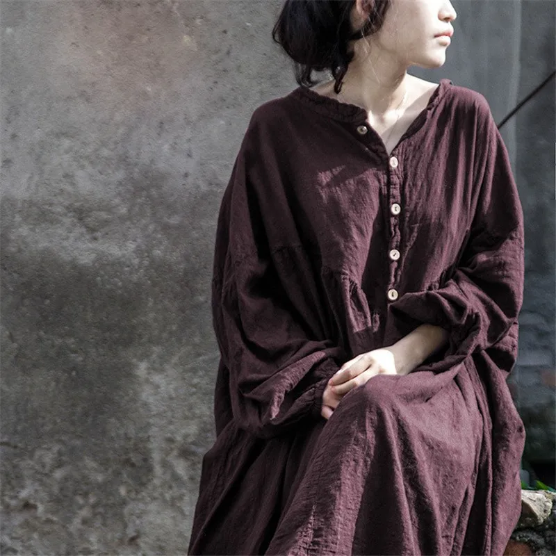 Spring Maxi Dresses Sleeves Pleated Maxi Dress Sleeves Vintage Maxi