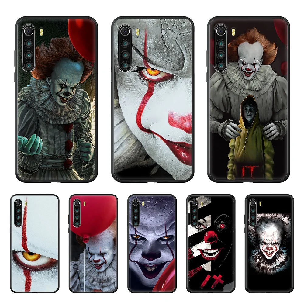 Чехол для телефона Стивен Кинг ИТ хоррор клоун xiaomi Redmi note 4 5 6 7 8 A T X Plus Pro black back art
