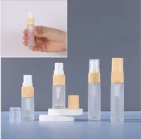 20pcs 5/10ml Glass Essential Oil Aromatherapy Spray Bottles Wood Grain Cap Reagent Drop Eye Liquid Pipette Bottle Travel Bottle 1